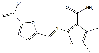 4,5-dimethyl-2-{[(E)-(5-nitro-2-furyl)methylidene]amino}-3-thiophenecarboxamide