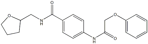 4-[(2-phenoxyacetyl)amino]-N-(tetrahydro-2-furanylmethyl)benzamide