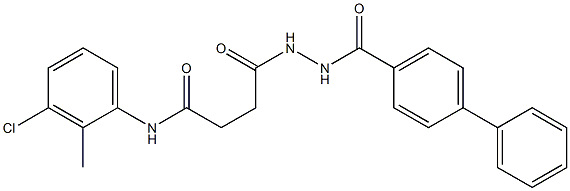 4-[2-([1,1'-biphenyl]-4-ylcarbonyl)hydrazino]-N-(3-chloro-2-methylphenyl)-4-oxobutanamide