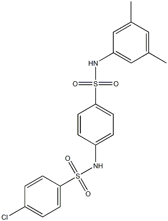 4-{[(4-chlorophenyl)sulfonyl]amino}-N-(3,5-dimethylphenyl)benzenesulfonamide Structure