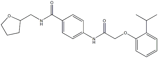 4-{[2-(2-isopropylphenoxy)acetyl]amino}-N-(tetrahydro-2-furanylmethyl)benzamide