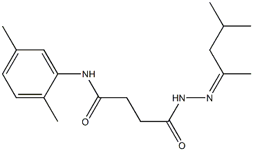 4-{2-[(Z)-1,3-dimethylbutylidene]hydrazino}-N-(2,5-dimethylphenyl)-4-oxobutanamide