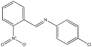 N-(4-chlorophenyl)-N-[(E)-(2-nitrophenyl)methylidene]amine Struktur