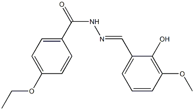 4-ethoxy-N'-[(E)-(2-hydroxy-3-methoxyphenyl)methylidene]benzohydrazide