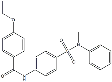 4-ethoxy-N-{4-[(methylanilino)sulfonyl]phenyl}benzamide Struktur