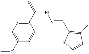 4-methoxy-N'-[(E)-(3-methyl-2-thienyl)methylidene]benzohydrazide