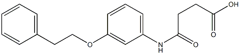 4-oxo-4-[3-(phenethyloxy)anilino]butanoic acid 化学構造式