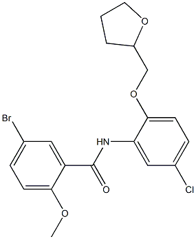 5-bromo-N-[5-chloro-2-(tetrahydro-2-furanylmethoxy)phenyl]-2-methoxybenzamide