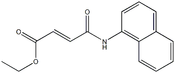 ethyl (E)-4-(1-naphthylamino)-4-oxo-2-butenoate 结构式