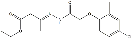  ethyl 3-{(E)-2-[2-(4-chloro-2-methylphenoxy)acetyl]hydrazono}butanoate