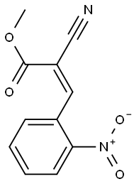 methyl (Z)-2-cyano-3-(2-nitrophenyl)-2-propenoate Struktur