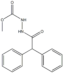 methyl 2-(2,2-diphenylacetyl)-1-hydrazinecarboxylate,,结构式