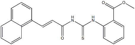 methyl 2-[({[(E)-3-(1-naphthyl)-2-propenoyl]amino}carbothioyl)amino]benzoate