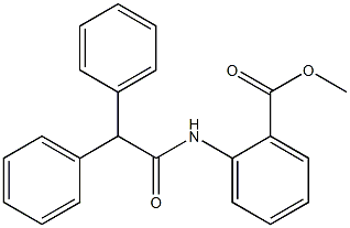 methyl 2-[(2,2-diphenylacetyl)amino]benzoate Struktur