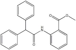 methyl 2-[(2,2-diphenylacetyl)amino]benzoate Structure