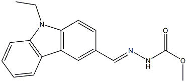 methyl 2-[(E)-(9-ethyl-9H-carbazol-3-yl)methylidene]-1-hydrazinecarboxylate|