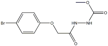 methyl 2-[2-(4-bromophenoxy)acetyl]-1-hydrazinecarboxylate|