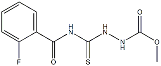  methyl 2-{[(2-fluorobenzoyl)amino]carbothioyl}-1-hydrazinecarboxylate