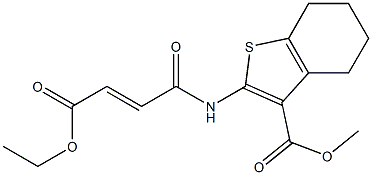 methyl 2-{[(E)-4-ethoxy-4-oxo-2-butenoyl]amino}-4,5,6,7-tetrahydro-1-benzothiophene-3-carboxylate