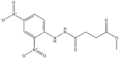 methyl 4-[2-(2,4-dinitrophenyl)hydrazino]-4-oxobutanoate Structure