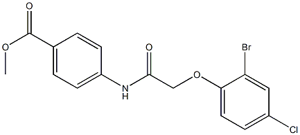 methyl 4-{[2-(2-bromo-4-chlorophenoxy)acetyl]amino}benzoate