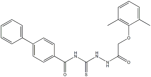 N-({2-[2-(2,6-dimethylphenoxy)acetyl]hydrazino}carbothioyl)[1,1