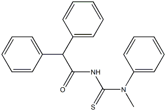 N'-(2,2-diphenylacetyl)-N-methyl-N-phenylthiourea,,结构式