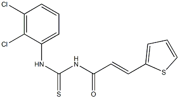 N-(2,3-dichlorophenyl)-N'-[(E)-3-(2-thienyl)-2-propenoyl]thiourea 结构式