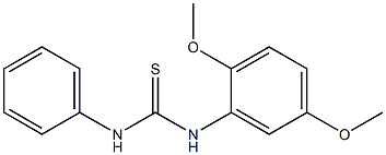 N-(2,5-dimethoxyphenyl)-N'-phenylthiourea 结构式