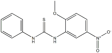 N-(2-methoxy-5-nitrophenyl)-N'-phenylthiourea 结构式