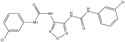 N'-(4-{[(3-chloroanilino)carbonyl]amino}-1,2,5-oxadiazol-3-yl)-N-(3-chlorophenyl)urea