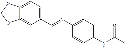 N-(4-{[(E)-1,3-benzodioxol-5-ylmethylidene]amino}phenyl)acetamide