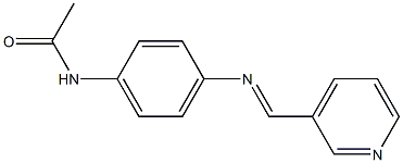 N-(4-{[(E)-3-pyridinylmethylidene]amino}phenyl)acetamide Structure