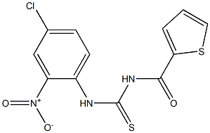 N-(4-chloro-2-nitrophenyl)-N'-(2-thienylcarbonyl)thiourea Structure