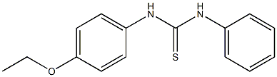 N-(4-ethoxyphenyl)-N'-phenylthiourea 化学構造式