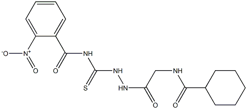 N-[(2-{2-[(cyclohexylcarbonyl)amino]acetyl}hydrazino)carbothioyl]-2-nitrobenzamide