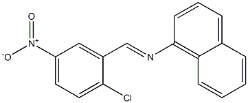 N-[(E)-(2-chloro-5-nitrophenyl)methylidene]-N-(1-naphthyl)amine