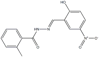  N'-[(E)-(2-hydroxy-5-nitrophenyl)methylidene]-2-methylbenzohydrazide