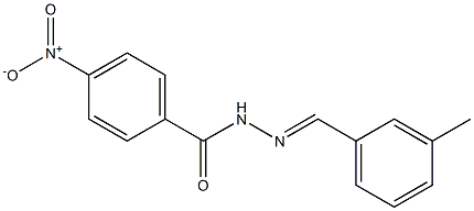 N'-[(E)-(3-methylphenyl)methylidene]-4-nitrobenzohydrazide 结构式