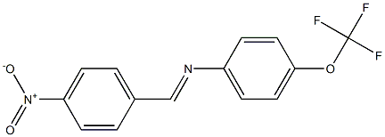 N-[(E)-(4-nitrophenyl)methylidene]-N-[4-(trifluoromethoxy)phenyl]amine 化学構造式