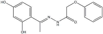 N'-[(E)-1-(2,4-dihydroxyphenyl)ethylidene]-2-phenoxyacetohydrazide Structure