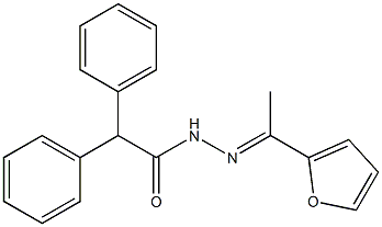 N'-[(E)-1-(2-furyl)ethylidene]-2,2-diphenylacetohydrazide Structure