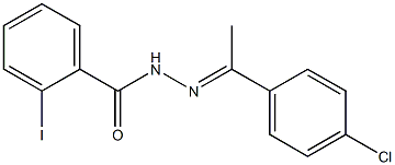 N'-[(E)-1-(4-chlorophenyl)ethylidene]-2-iodobenzohydrazide Structure