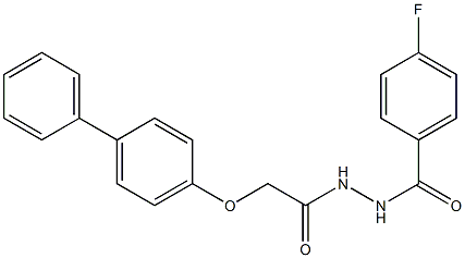 N'-[2-([1,1'-biphenyl]-4-yloxy)acetyl]-4-fluorobenzohydrazide|