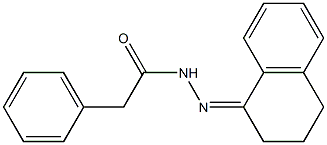 N'-[3,4-dihydro-1(2H)-naphthalenylidene]-2-phenylacetohydrazide,,结构式