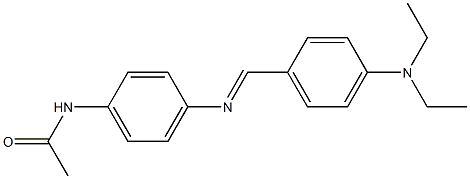 N-[4-({(E)-[4-(diethylamino)phenyl]methylidene}amino)phenyl]acetamide 结构式