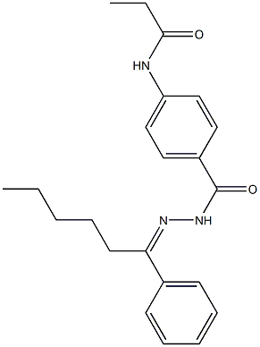 N-[4-({2-[(Z)-1-phenylhexylidene]hydrazino}carbonyl)phenyl]propanamide