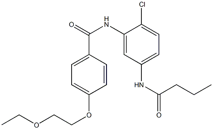  N-[5-(butyrylamino)-2-chlorophenyl]-4-(2-ethoxyethoxy)benzamide