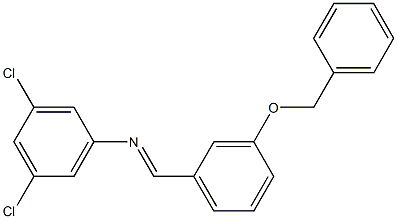 N-{(E)-[3-(benzyloxy)phenyl]methylidene}-N-(3,5-dichlorophenyl)amine|