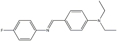 N-{(E)-[4-(diethylamino)phenyl]methylidene}-N-(4-fluorophenyl)amine Structure